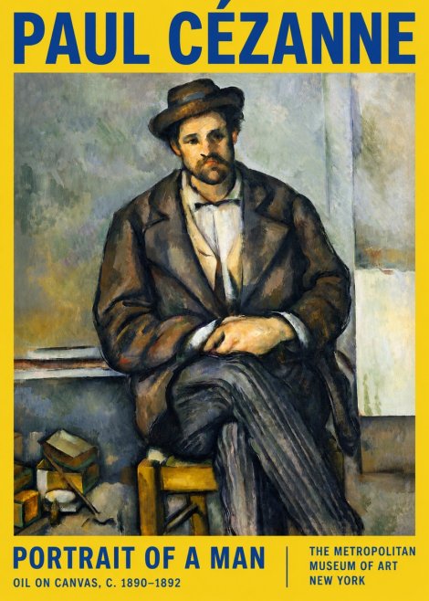 Paul Cézanne Portrait of a Man III No2 - Poster
