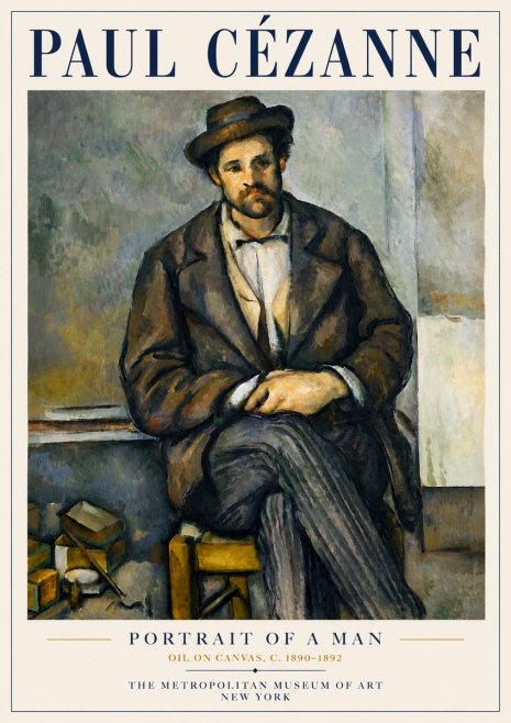 Paul Cézanne Portrait of a Man III No5 - Poster