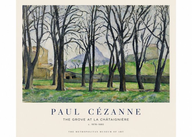 Paul Cézanne The Grove at La Châtaignière No1 - Poster