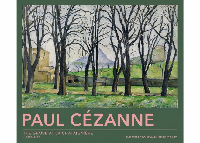 Paul Cézanne The Grove at La Châtaignière No2 - Poster