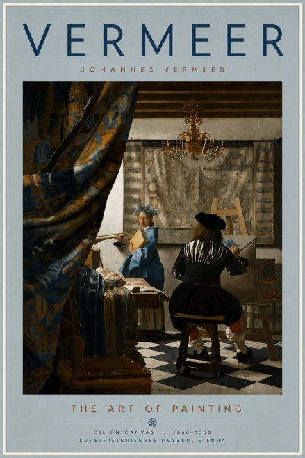 Vermeer The Art of Painting No5 - Poster