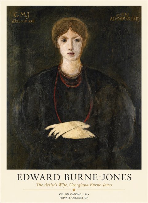 Edward Burne-Jones The Artist's Wife, Georgiana Burne-jones No1 - Poster