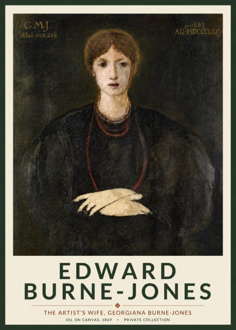 Edward Burne-Jones The Artist's Wife, Georgiana Burne-jones No4 - Poster