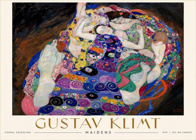 Klimt Maidens No6 - Poster
