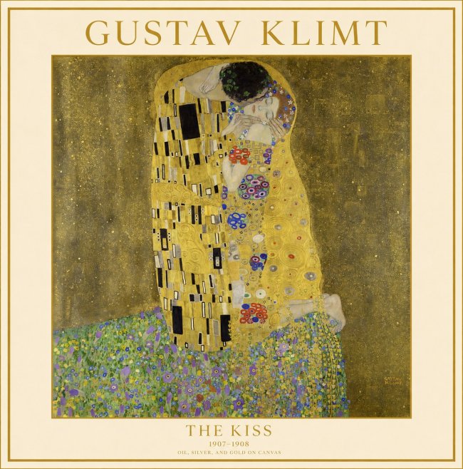 Klimt The Kiss No1 - Poster