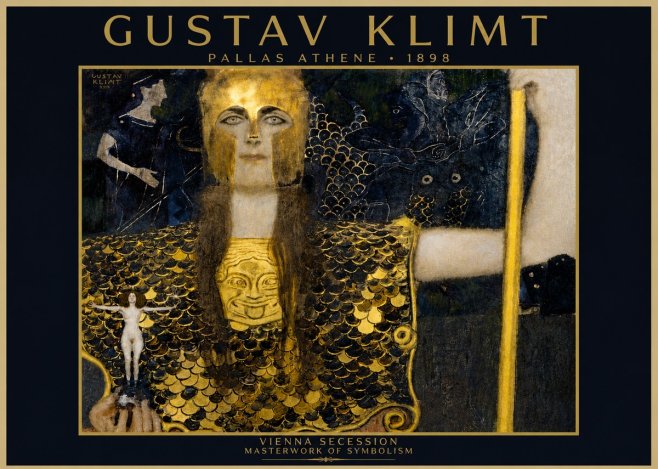 Klimt Pallas Athene No4 - Poster