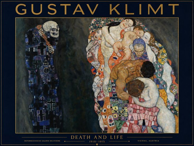 Klimt Death and Life No2 - Poster