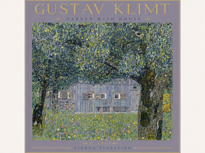 Klimt Garden with House No4 - Poster