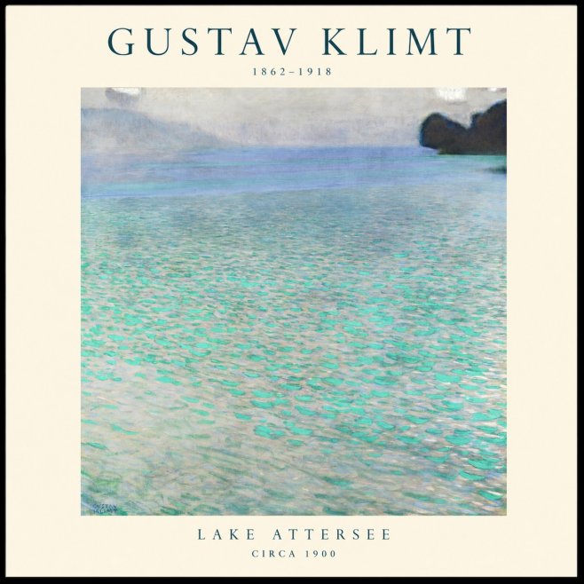 Klimt Lake Attersee No1 - Poster