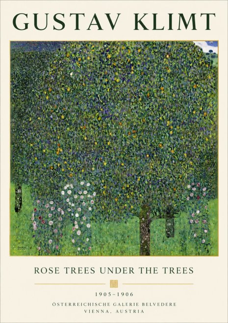 Klimt Rose Trees Under the Trees No4 - Poster