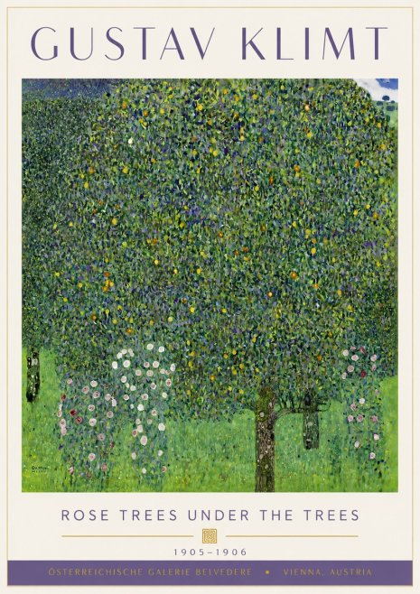 Klimt Rose Trees Under the Trees No6 - Poster