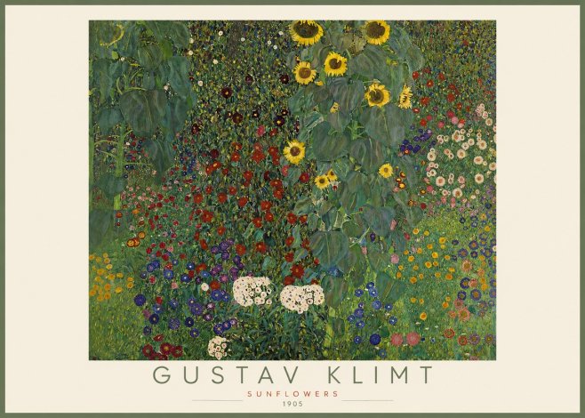Klimt Sunflowers No2 - Poster