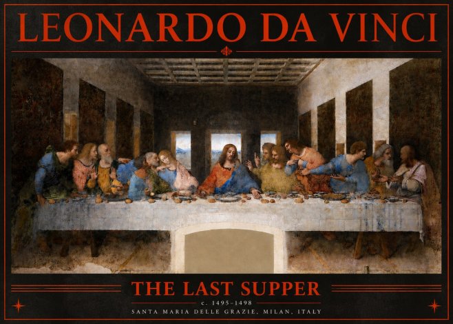 Leonardo da Vinci The Last Supper No3 - Poster