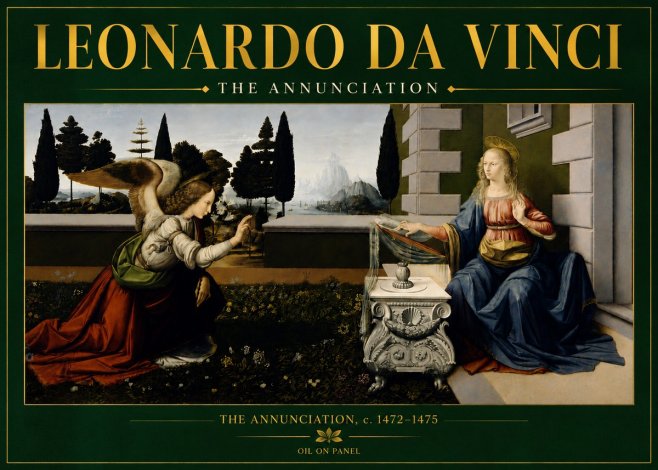 Leonardo da Vinci The Annunciation No5 - Poster