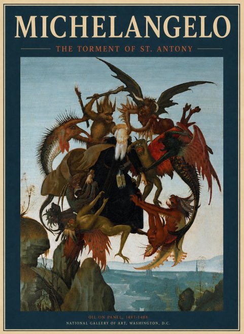 Michelangelo The Torment of St. Antony No6 - Poster