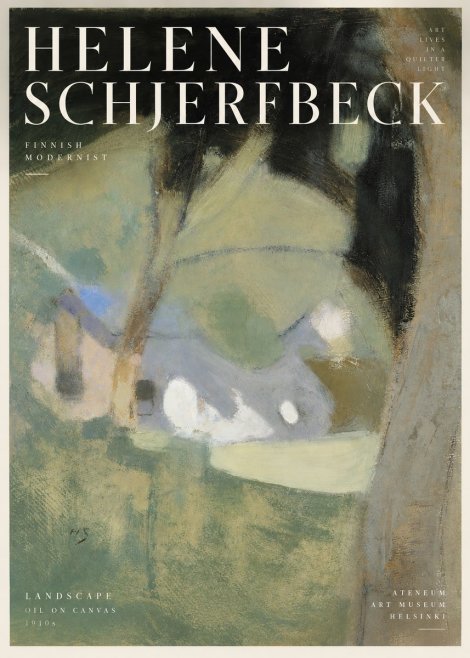 Helene Schjerfbeck Landscape with Houses No5 - Poster