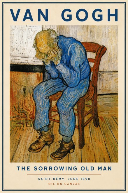 Van Gogh Sorrowing Old Man No5 - Poster