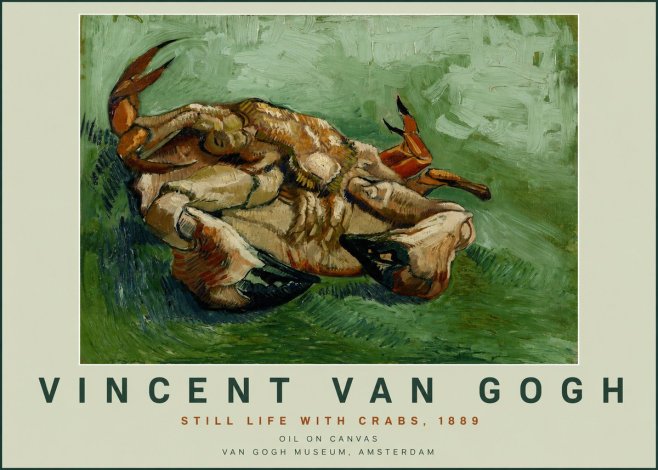 Van Gogh Still Life with Crabs No2 - Poster