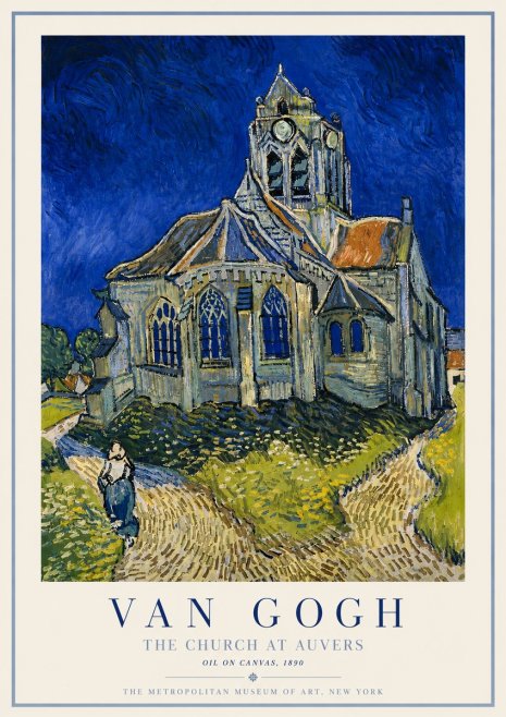 Van Gogh The Church at Auvers I No3 - Poster