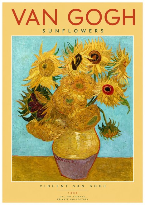 Van Gogh Sunflowers I No2 - Poster