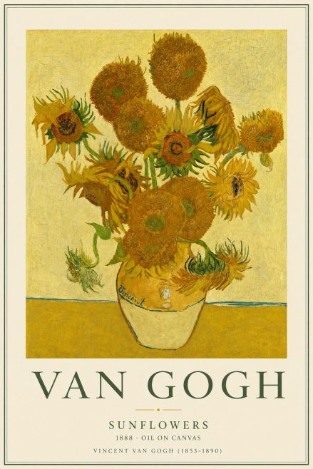 Van Gogh Sunflowers II No2 - Poster
