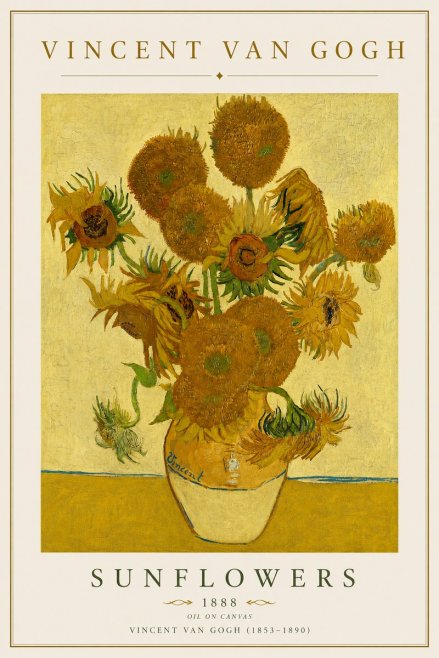 Van Gogh Sunflowers II No4 - Poster