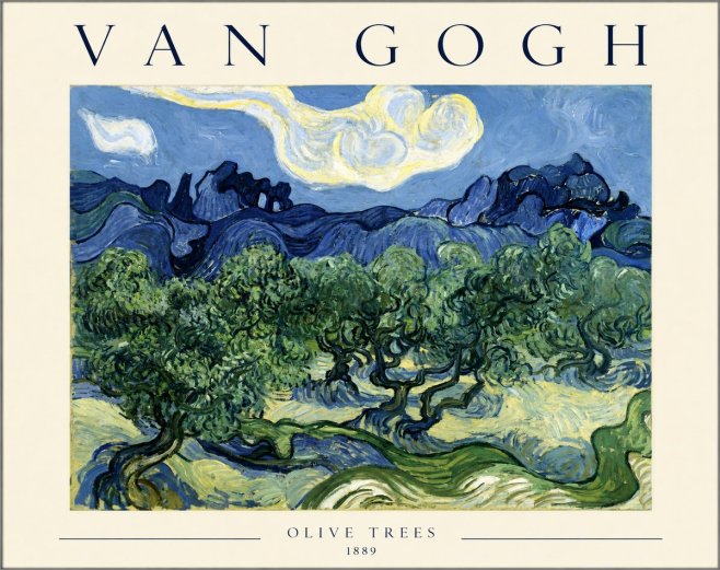 Van Gogh Olive Trees No1 - Poster