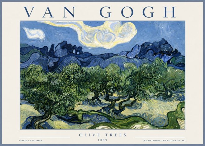Van Gogh Olive Trees No4 - Poster