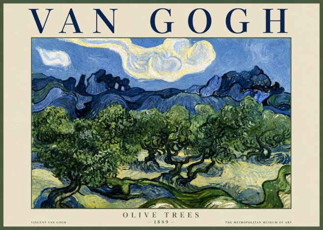 Van Gogh Olive Trees No6 - Poster