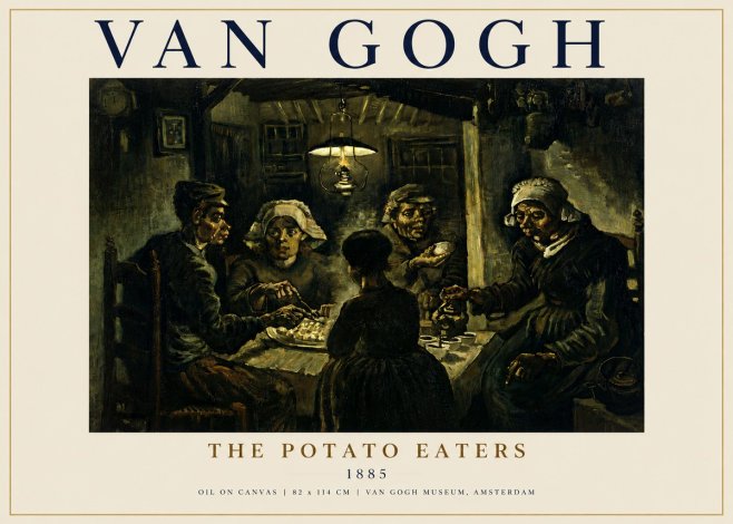Van Gogh The Potato Eaters II No5 - Poster