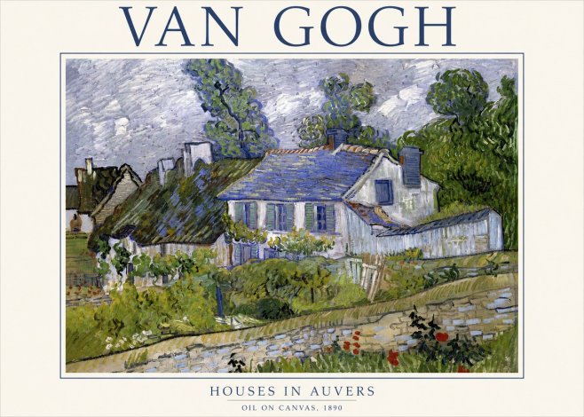 Van Gogh Houses in Auvers No3 - Poster