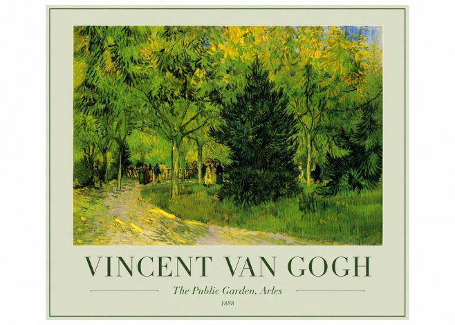 Van Gogh The Public Garden, Arles No3 - Poster