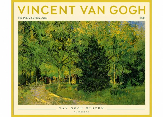 Van Gogh The Public Garden, Arles No4 - Poster