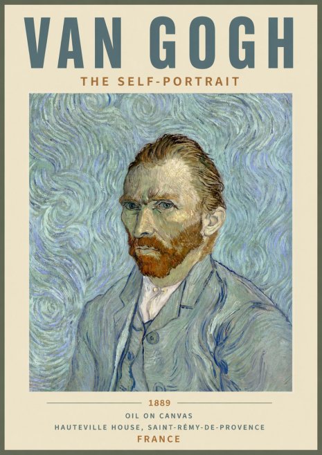Van Gogh The Self-portrait No5 - Poster