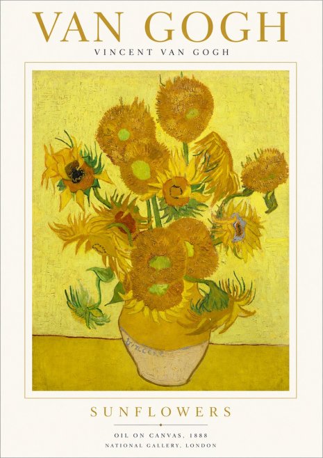 Van Gogh Sunflowers III No1 - Poster