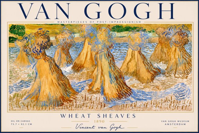 Van Gogh Wheat Sheaves No2 - Poster