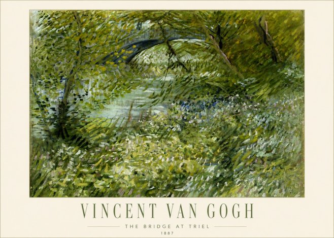 Van Gogh The Bridge at Triel No3 - Poster