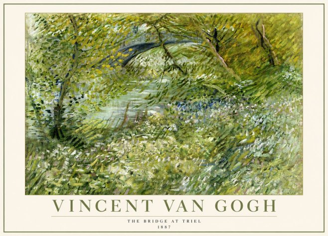 Van Gogh The Bridge at Triel No5 - Poster