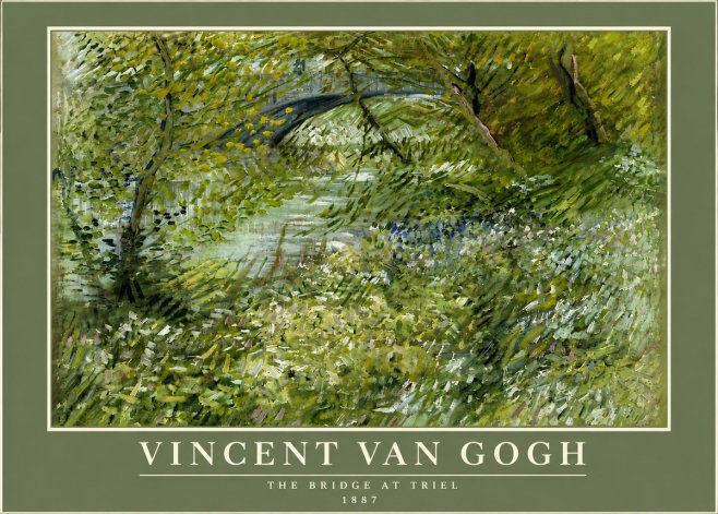 Van Gogh The Bridge at Triel No6 - Poster