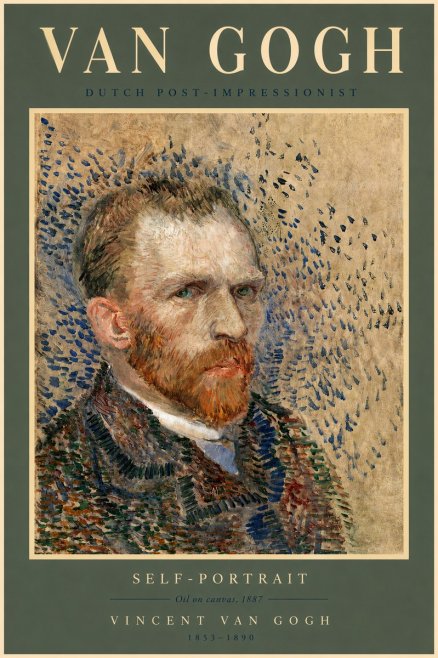Van Gogh Self-portrait IV No2 - Poster