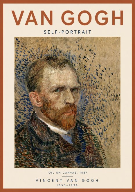 Van Gogh Self-portrait IV No5 - Poster