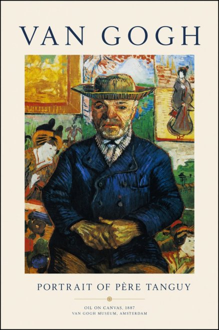 Van Gogh Portrait of Père Tanguy II No1 - Poster