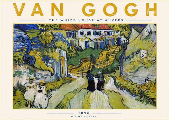 Van Gogh The White House at Auvers No6 - Poster