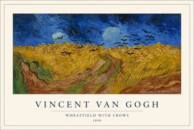 Van Gogh Wheatfield with Crows No1 - Poster