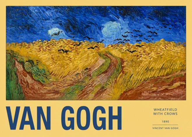 Van Gogh Wheatfield with Crows No2 - Poster