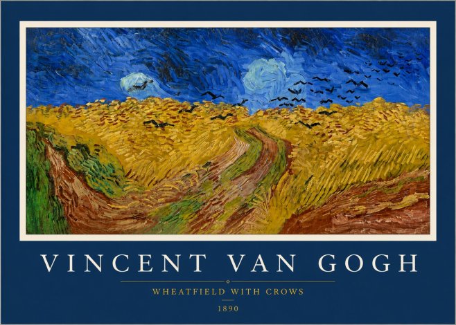 Van Gogh Wheatfield with Crows No3 - Poster