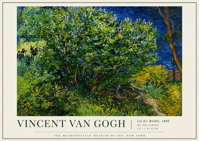 Van Gogh Lilac Bush No5 - Poster