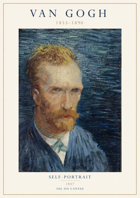 Van Gogh Self-portrait VI No1 - Poster