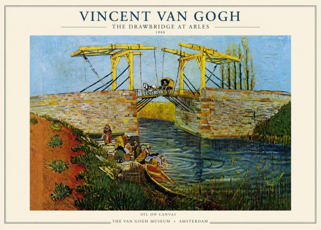 Van Gogh The Drawbridge at Arles III No3 - Poster