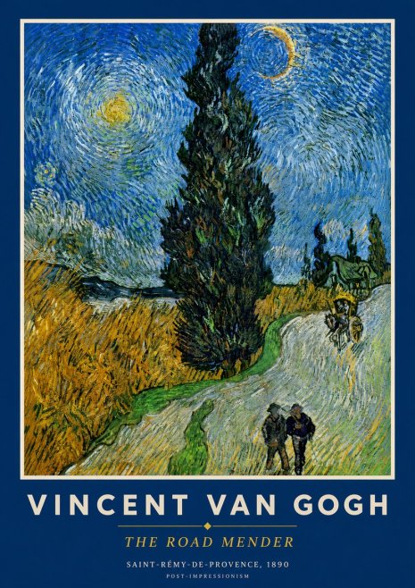 Van Gogh The Road Mender II No3 - Poster